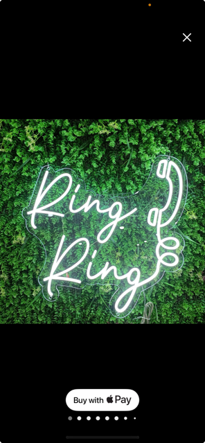 Ring with phone sign