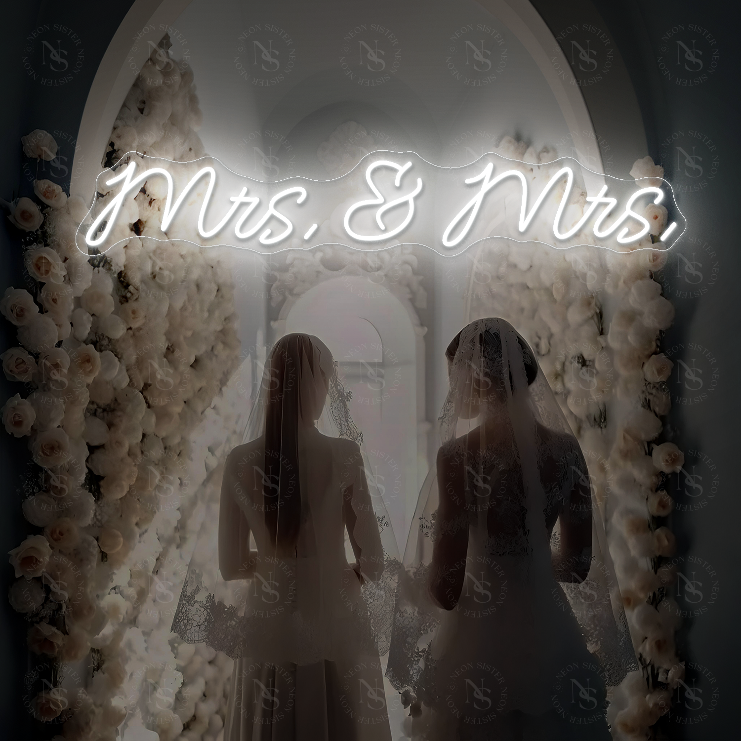 Mrs.& Mrs. Neon Sign