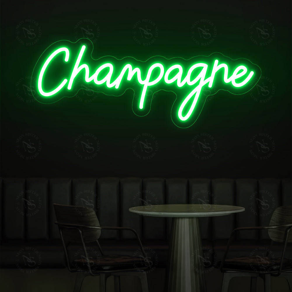 Champagne Neon Sign