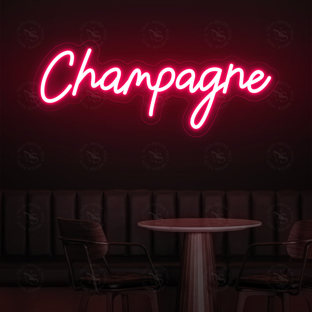 Champagne Neon Sign