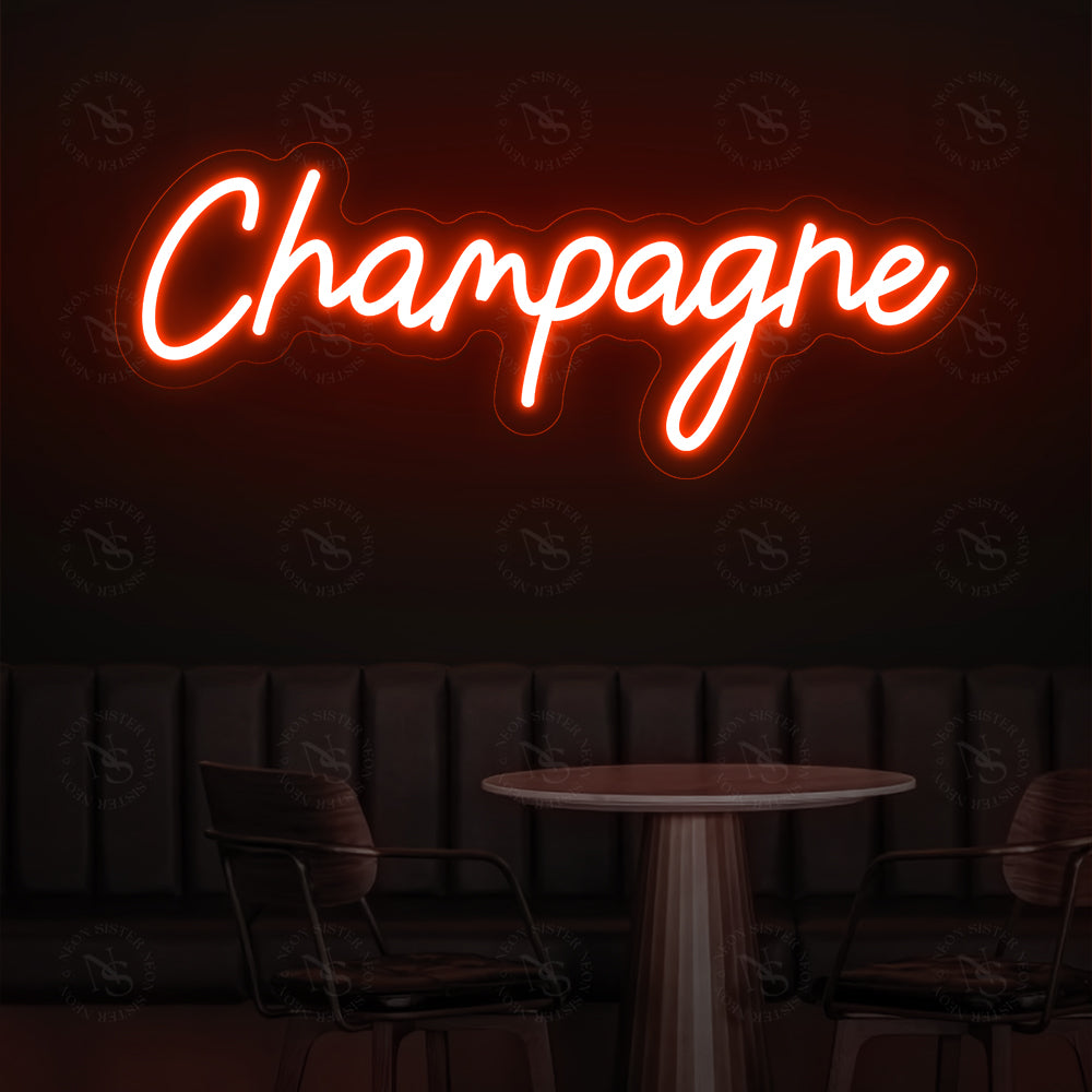 Champagne Neon Sign