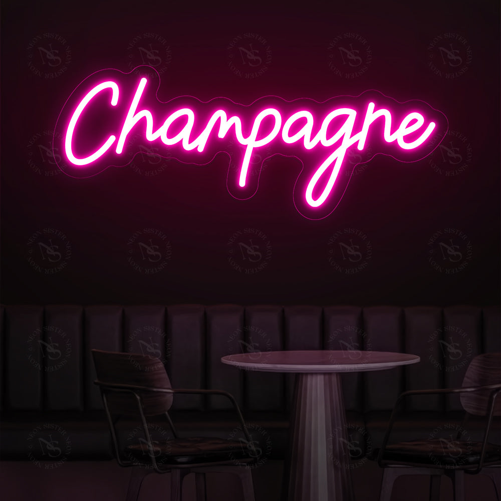 Champagne Neon Sign