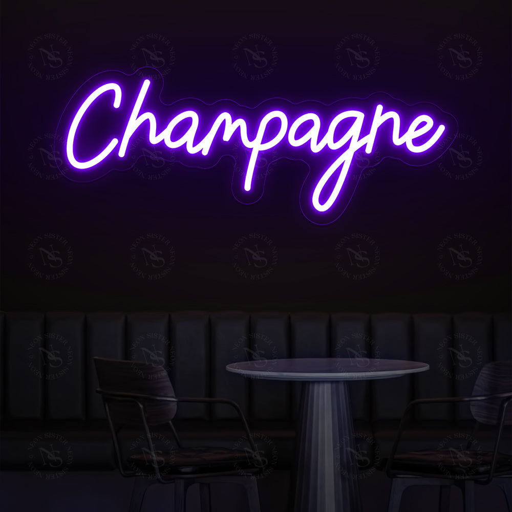 Champagne Neon Sign