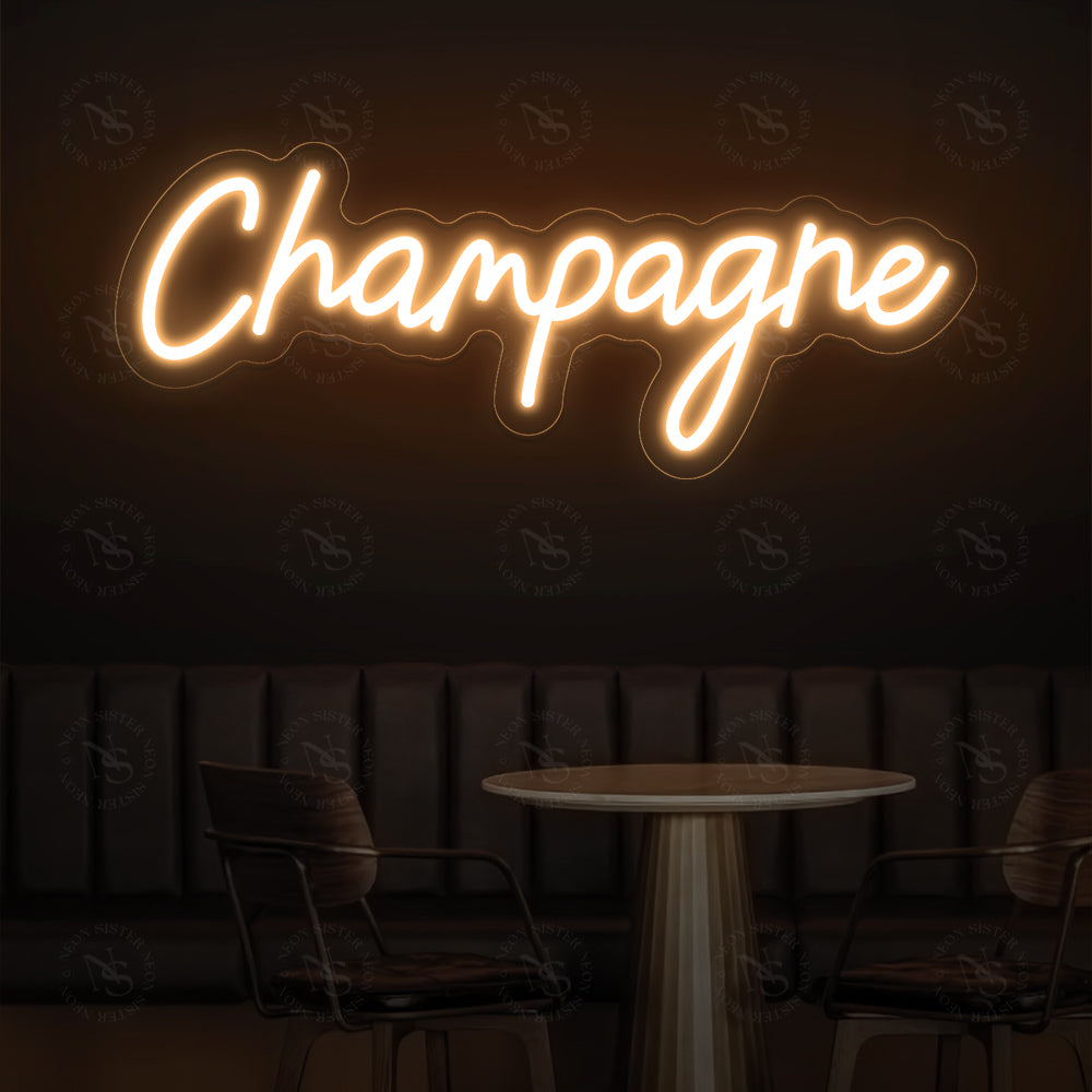 Champagne Neon Sign