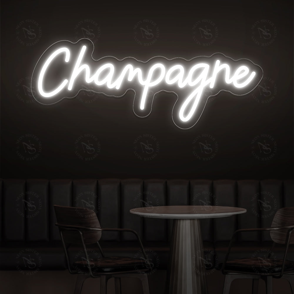 Champagne Neon Sign
