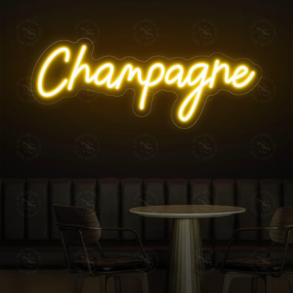 Champagne Neon Sign