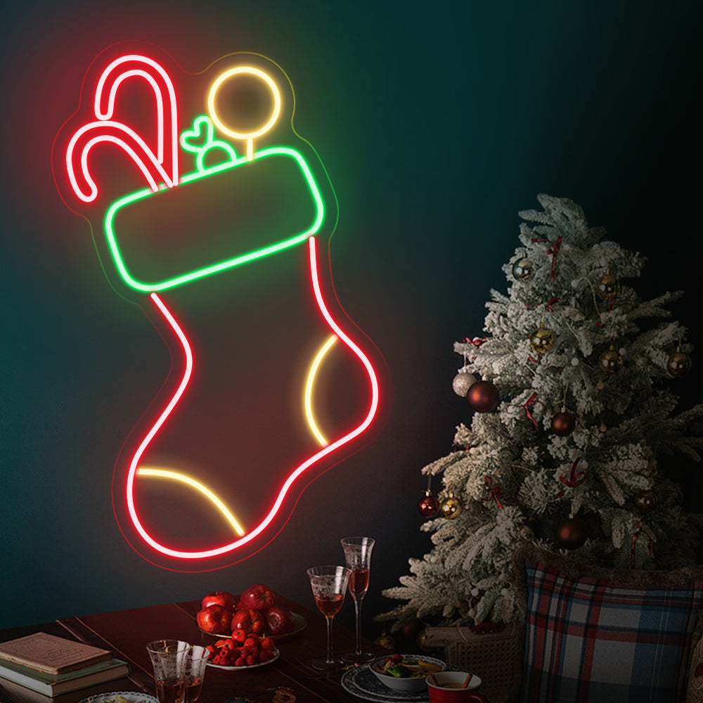 Christmas Stocking Neon Sign