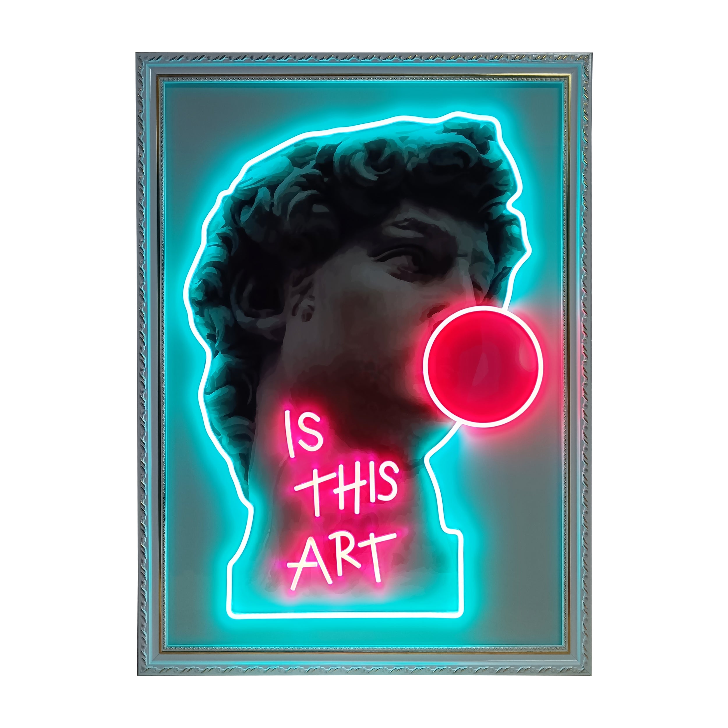 David Statue Neon Sign