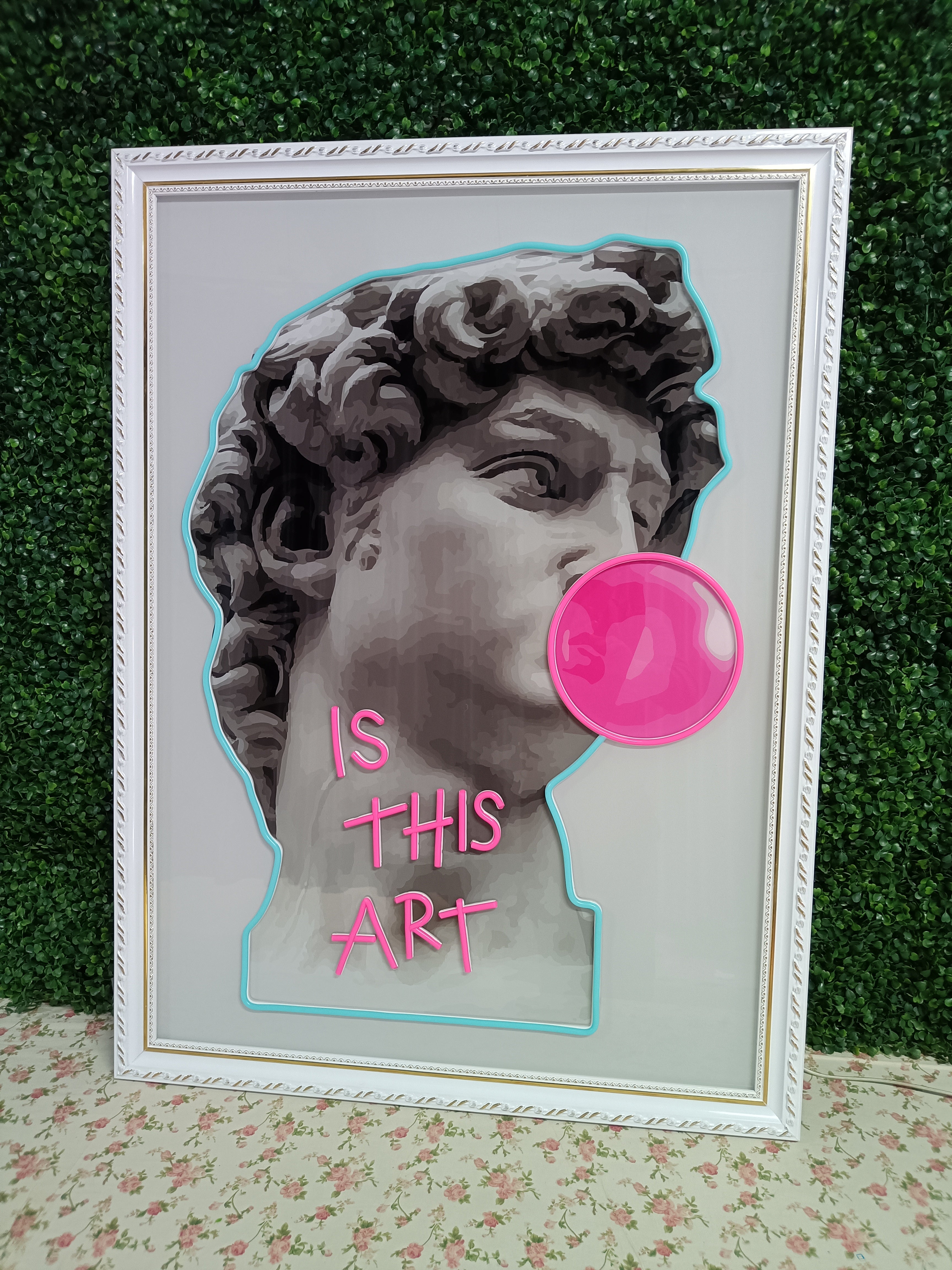 David Statue Neon Sign