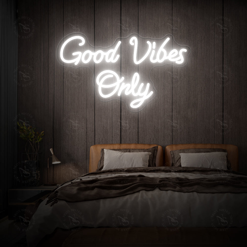 Good Vibes Only Neon Sign