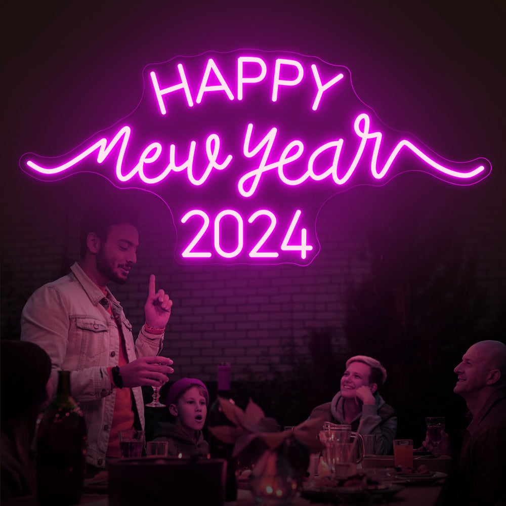 Happy New Year 2024 Neon Sign