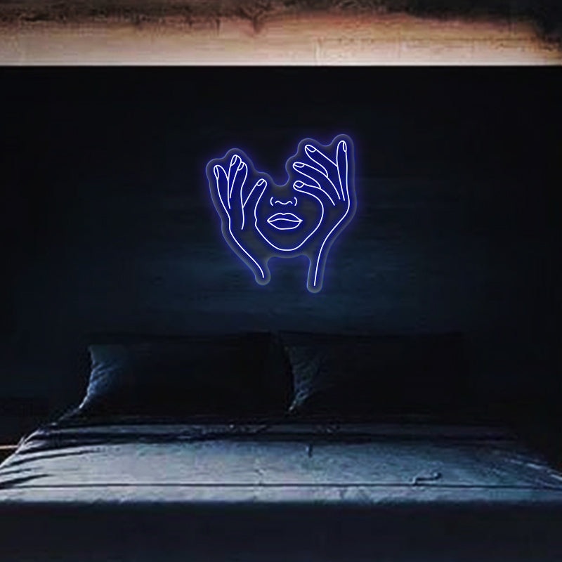 Hold Face Neon Sign