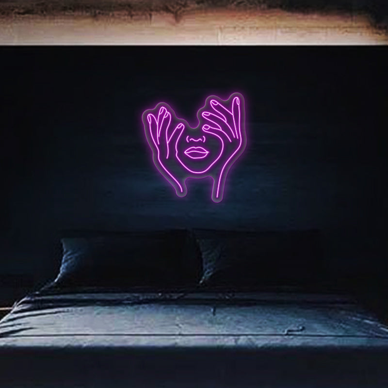Hold Face Neon Sign