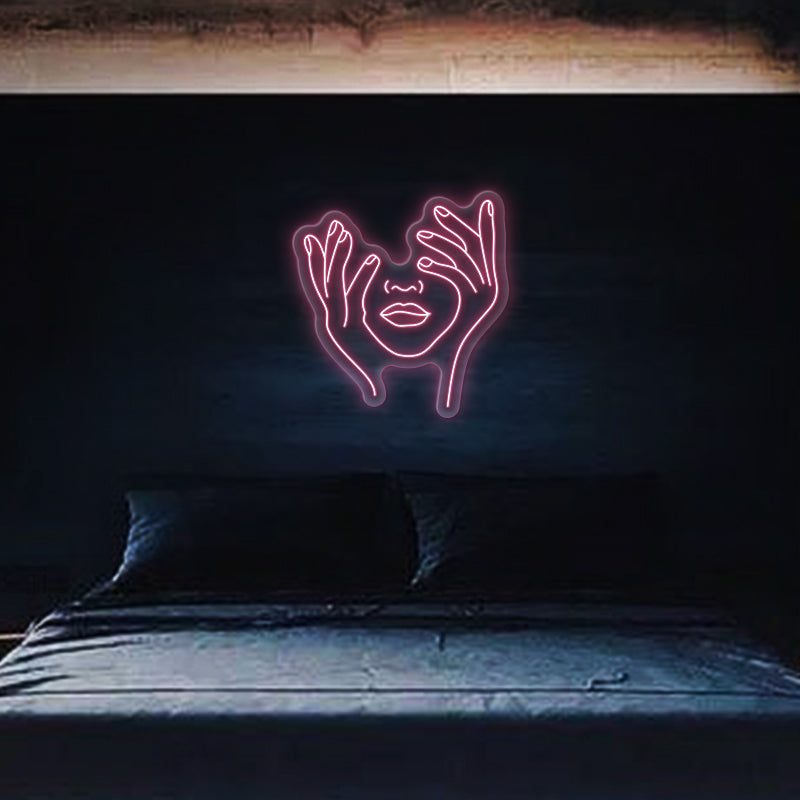 Hold Face Neon Sign