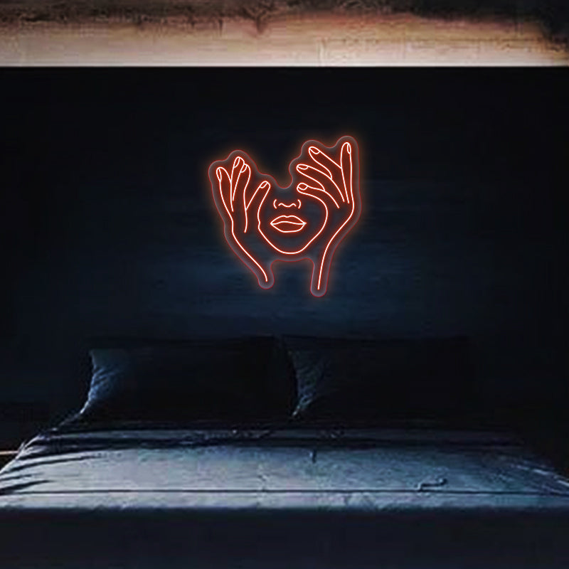 Hold Face Neon Sign