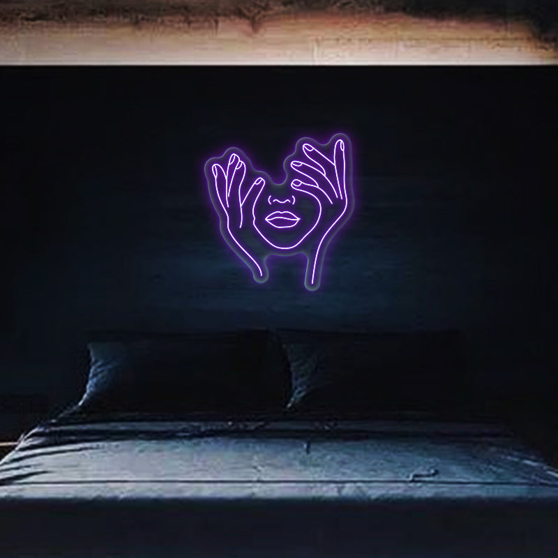 Hold Face Neon Sign