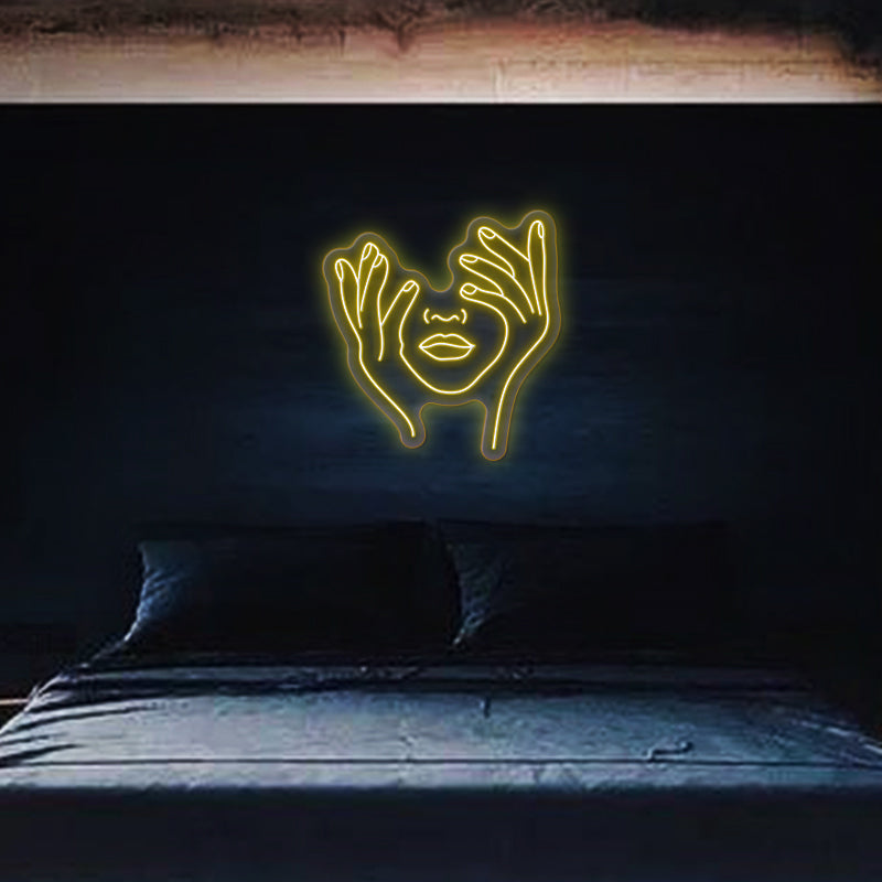 Hold Face Neon Sign