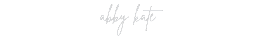US Custom Neon: abby kate