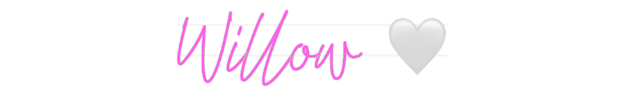 Custom Neon: Willow 🤍