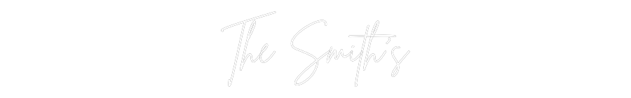Custom Neon: The Smith’s
