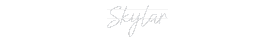 Custom Neon: Skylar