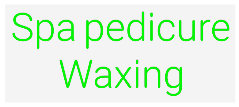 US Custom Neon: Spa pedicure
...
