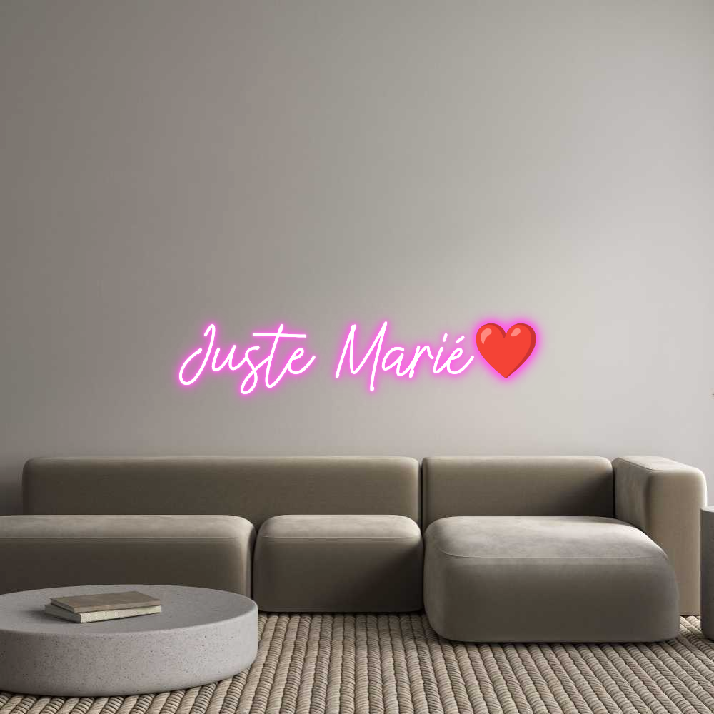 FR Custom Neon: Juste Marié❤️