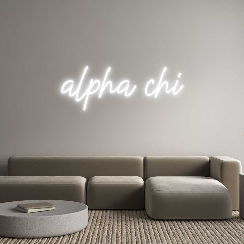 US Custom Neon: alpha chi