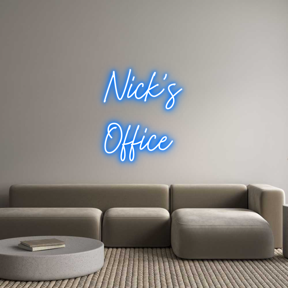 Custom Neon: Nick’s
Office