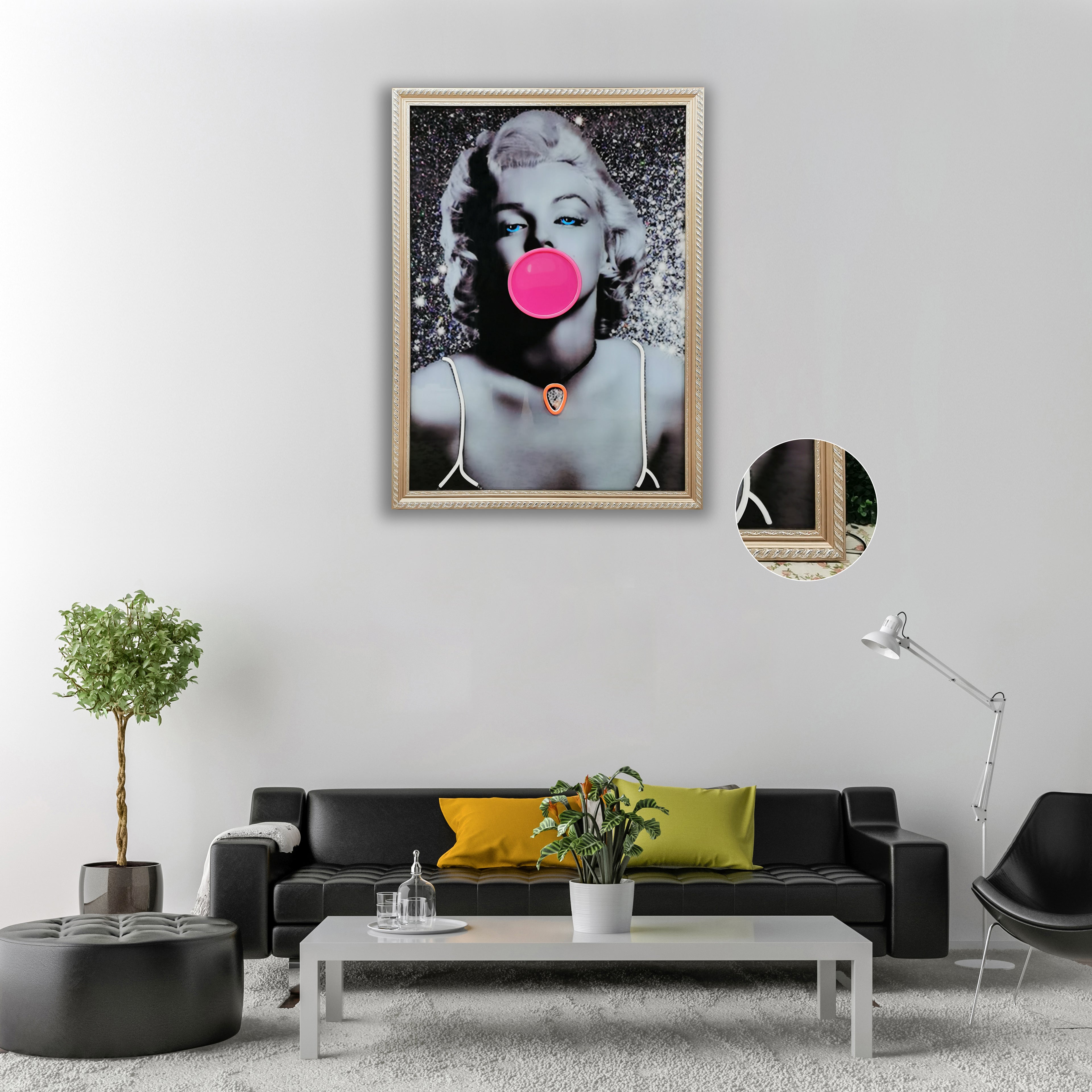 Marilyn Monroe Blowing Bubble Neon Sign