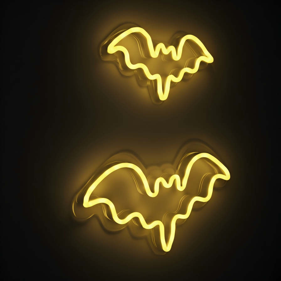 Bat Halloween Neon Sign