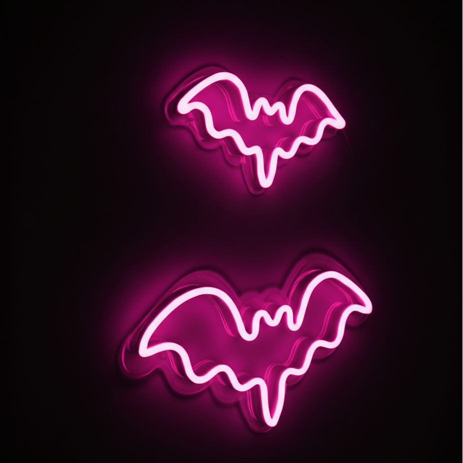 Bat Halloween Neon Sign
