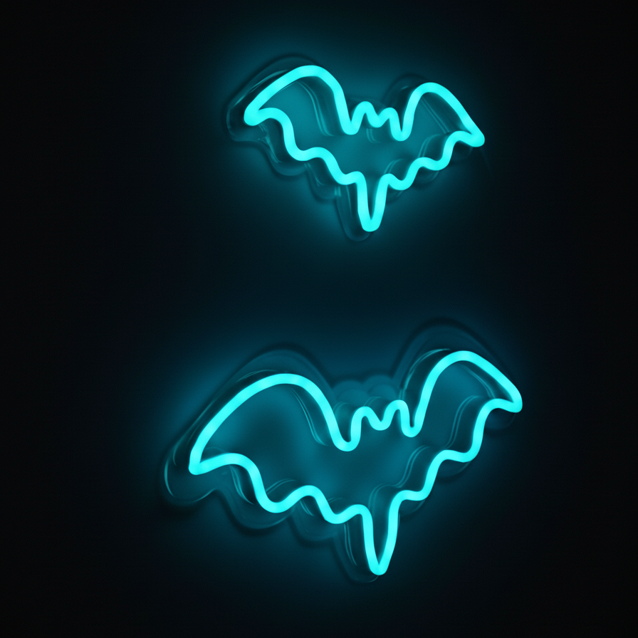 Bat Halloween Neon Sign