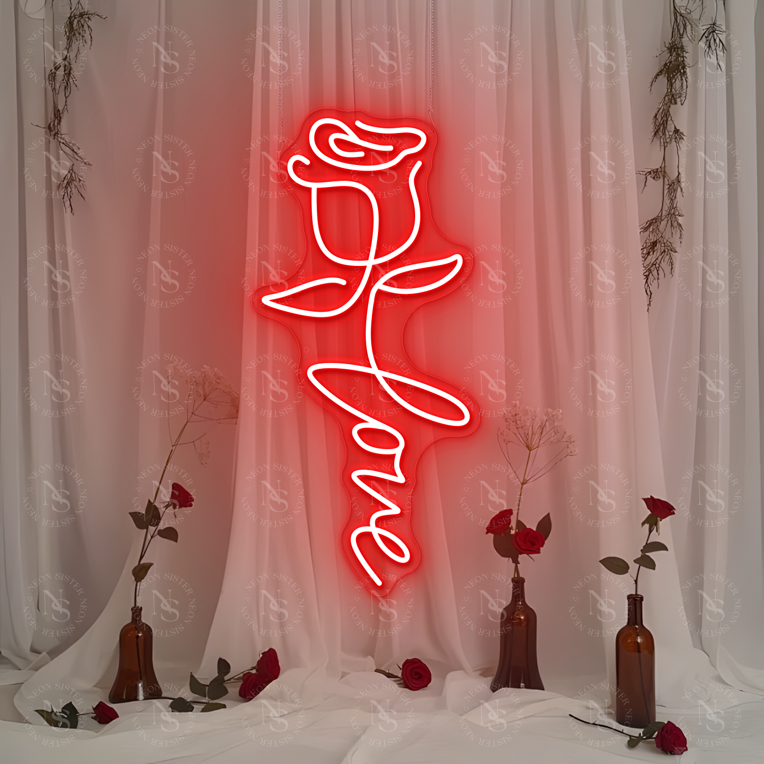 Champagner -Neonzeichen