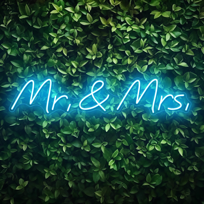 Mr.&amp;Mrs. Neon Sign