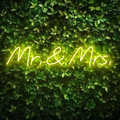 Mr.&amp;Mrs. Neon Sign