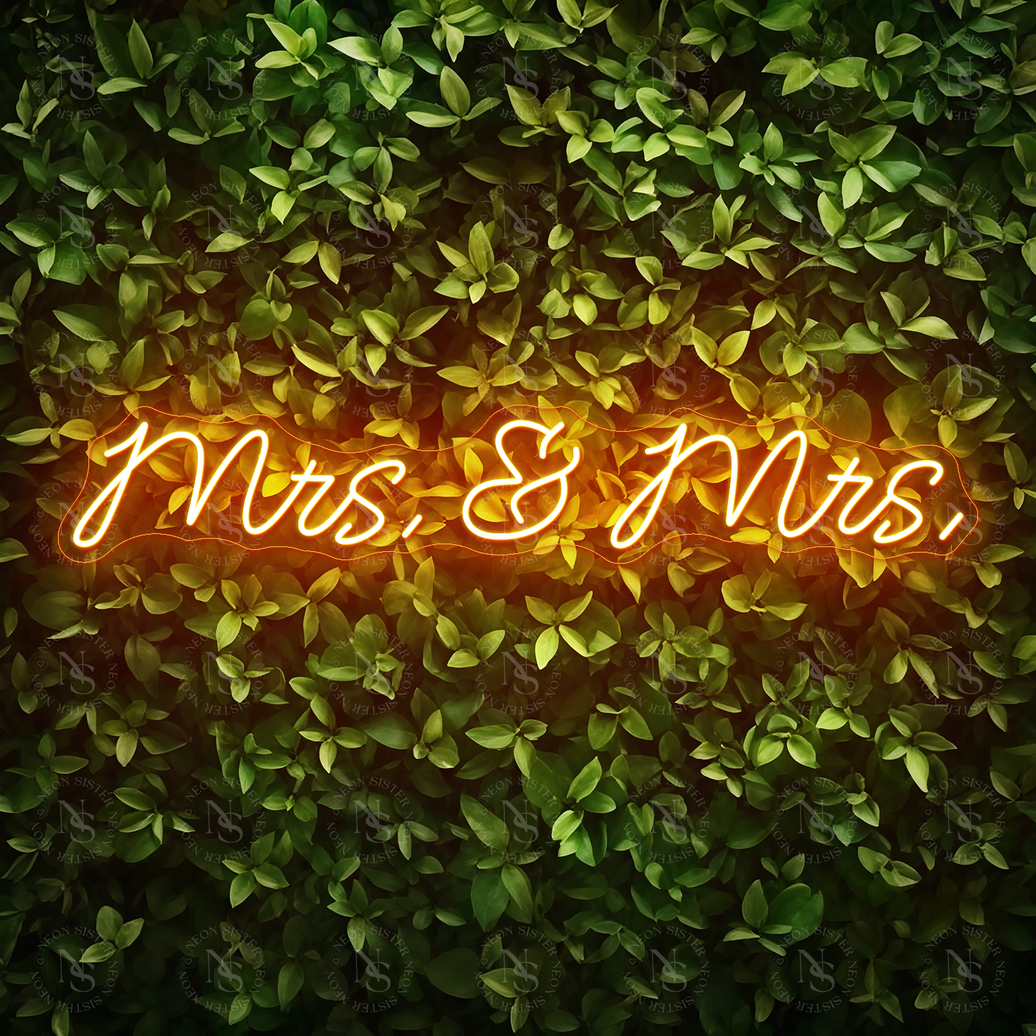 Mrs.&amp; Mrs. Neon Sign