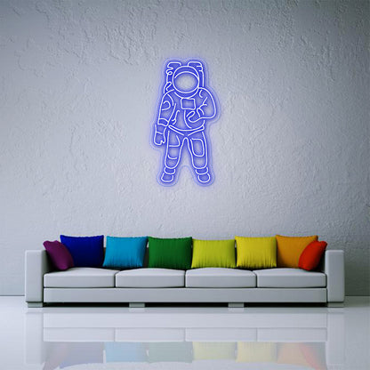 Astronaut neon teken