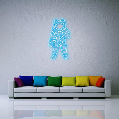 Astronaut neon teken