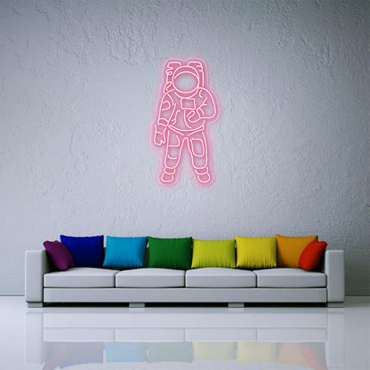 Astronaut neon teken