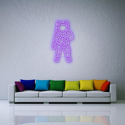 Astronaut neon teken