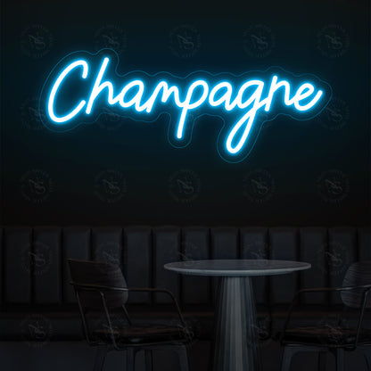 Champagner -Neonzeichen