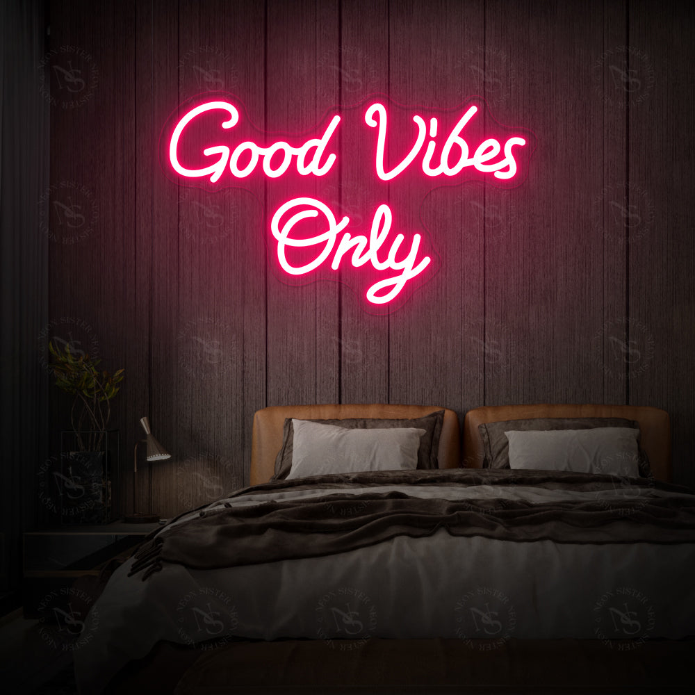 Alleen goed vibes neon teken