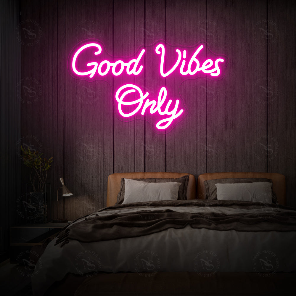 Alleen goed vibes neon teken