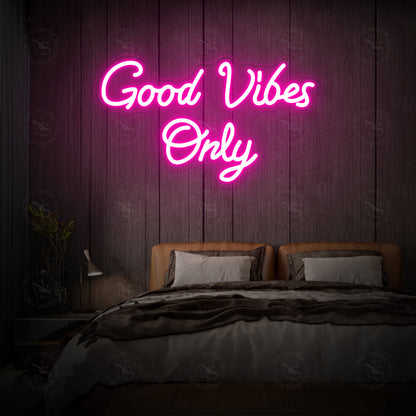 Alleen goed vibes neon teken