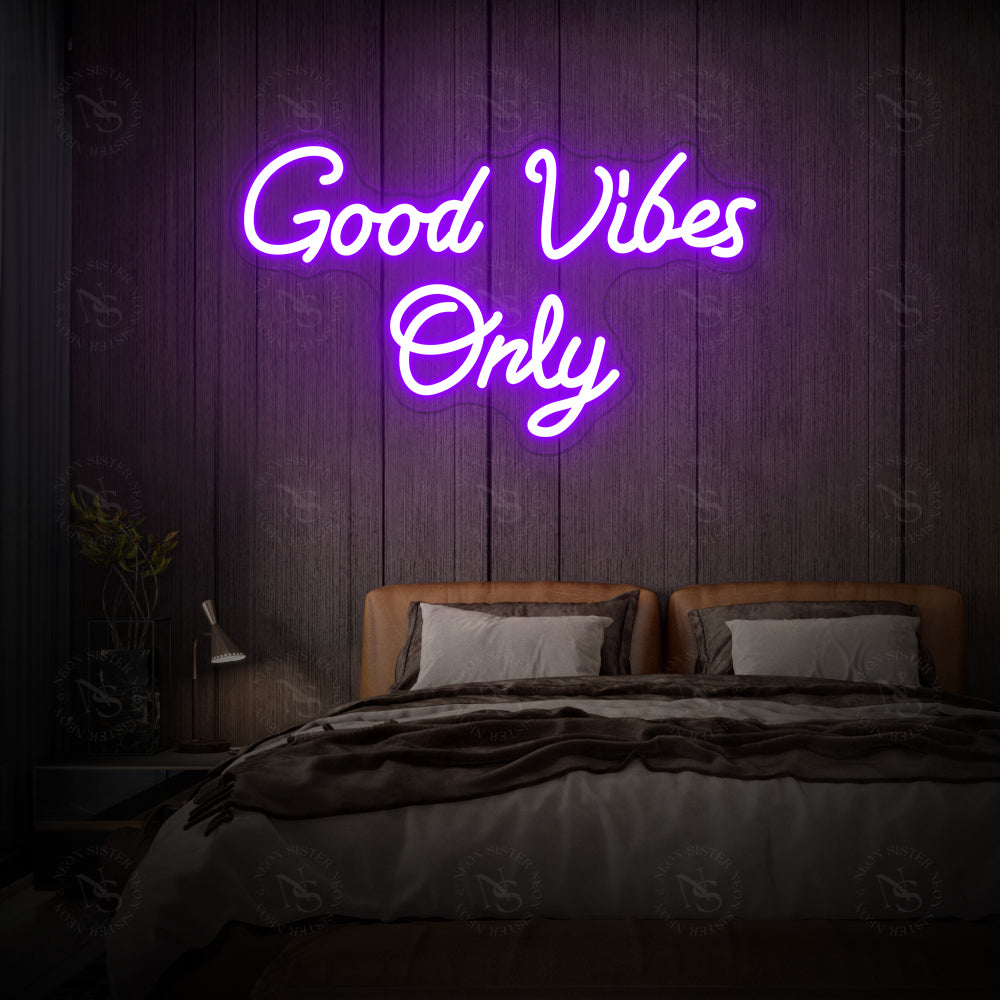 Alleen goed vibes neon teken