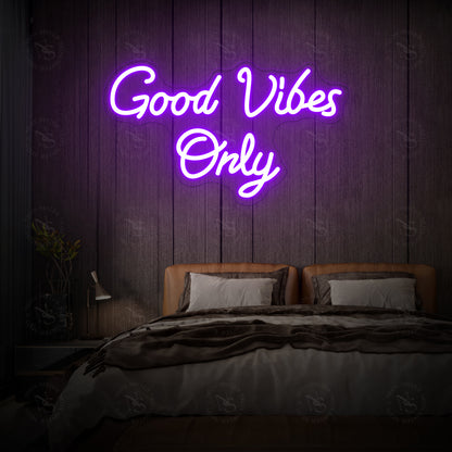 Alleen goed vibes neon teken
