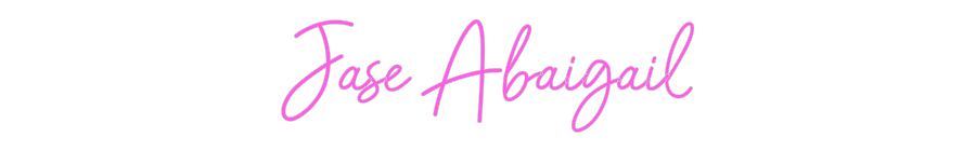 Aangepast neon: Jase Abaigail