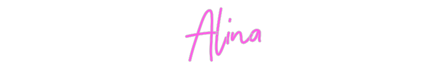 Aangepast neon: Alina