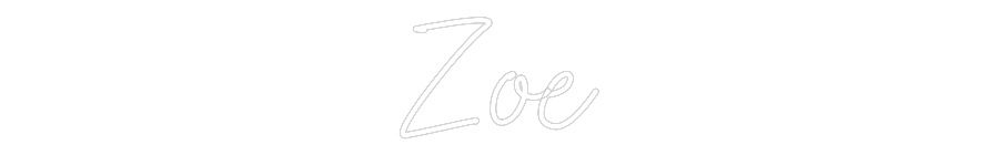 Aangepast neon: Zoe